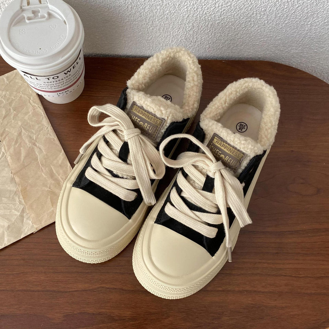 Ladies Comfortable Sneakers with Cozy Lining and Durable Sole Mune Fashion