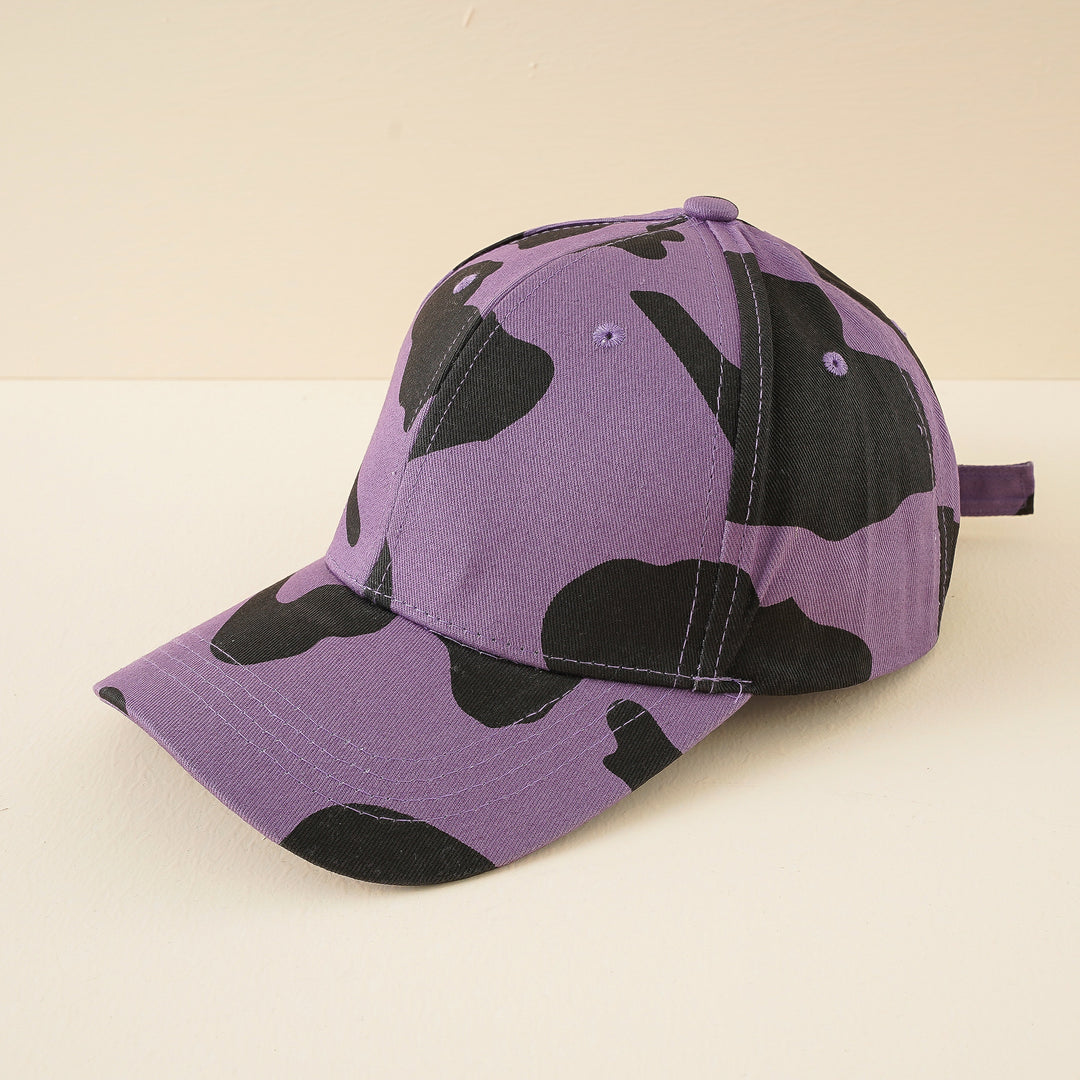 Women's baseball cap with adjustable strap and cow pattern Mune Fashion