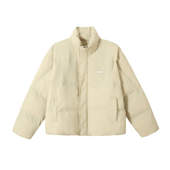 Unisex Boxy-Puffer Blouson with high stand-up collar and concealed front panel Mune Fashion