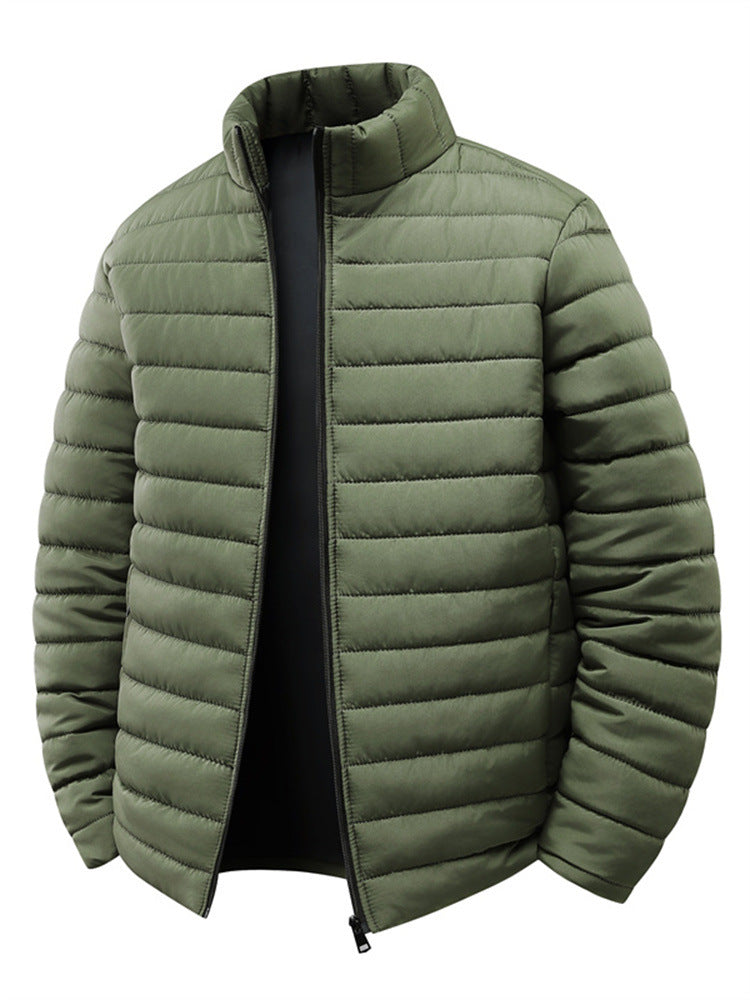 Men's quilted jacket with light thermal insulation and high stand-up collar Mune Fashion