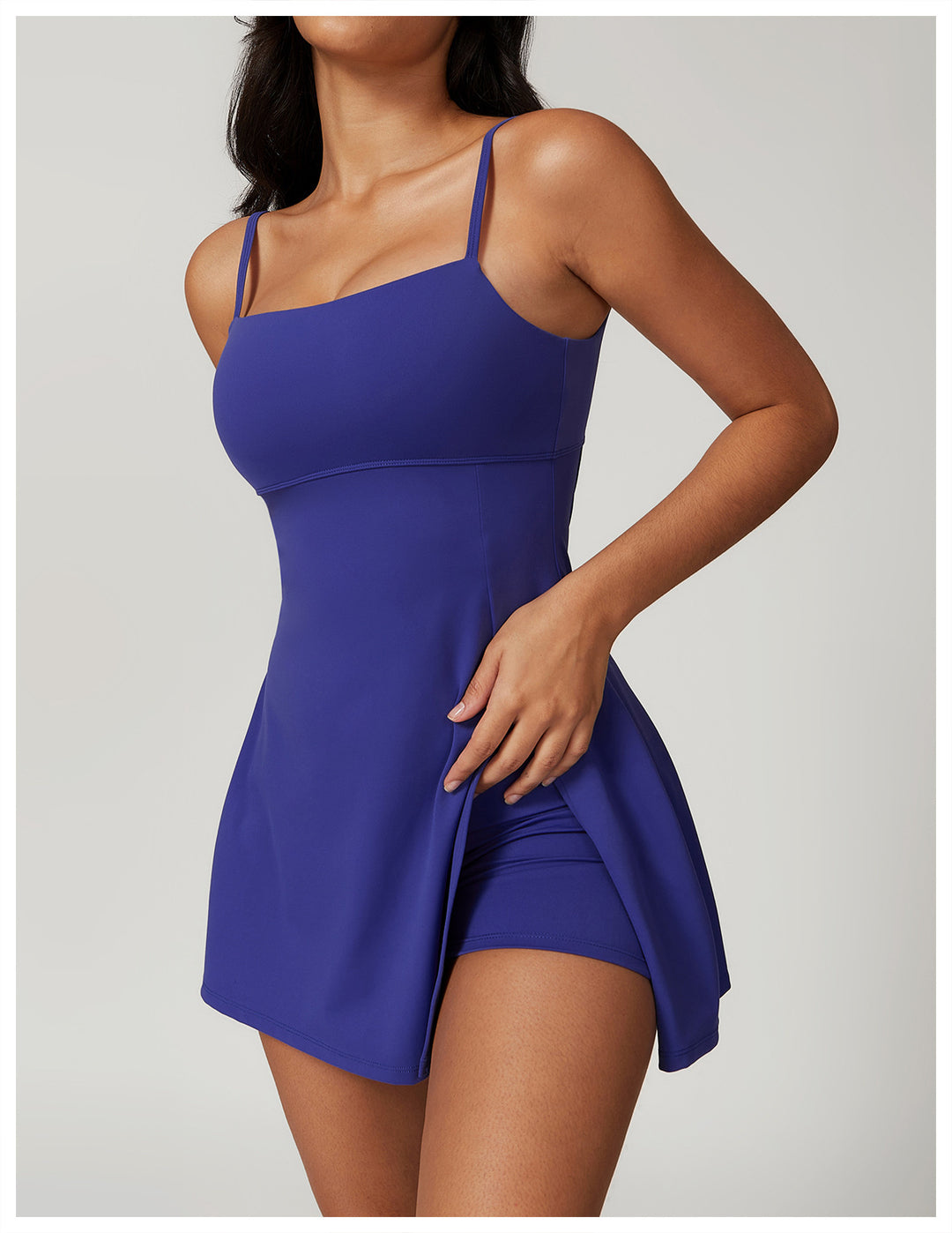 Women's swimming dress with integrated shorts and adjustable straps Mune Fashion