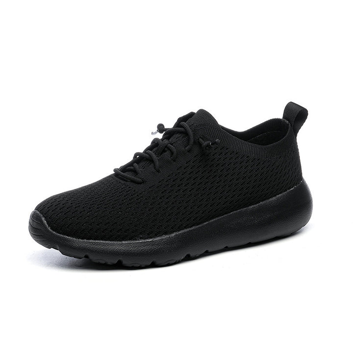 Unisex breathable knit slip-on sneakers with elastic shaft, pull tab and cushioned lightweight sole Mune Fashion