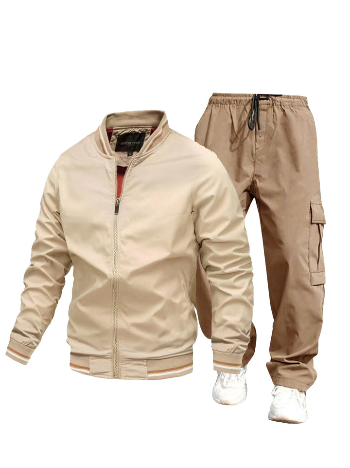 Men's sporty jacket and cargo pants set Mune Fashion