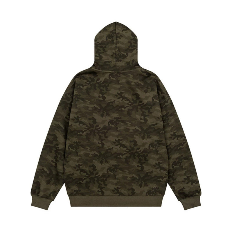Women's hoodie with rhinestone front print, relaxed fit and side pockets Mune Fashion