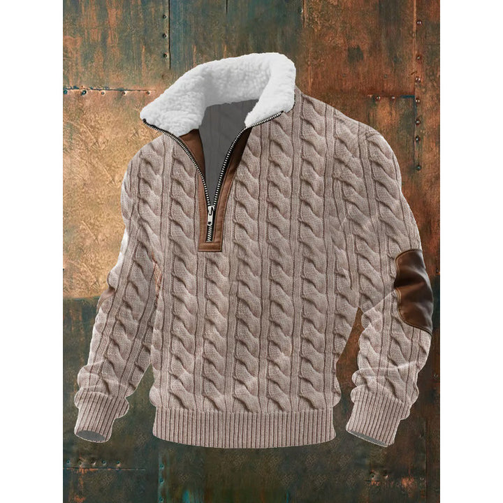 Men's Urban Fleece Pullover with Tree Motif Mune Fashion