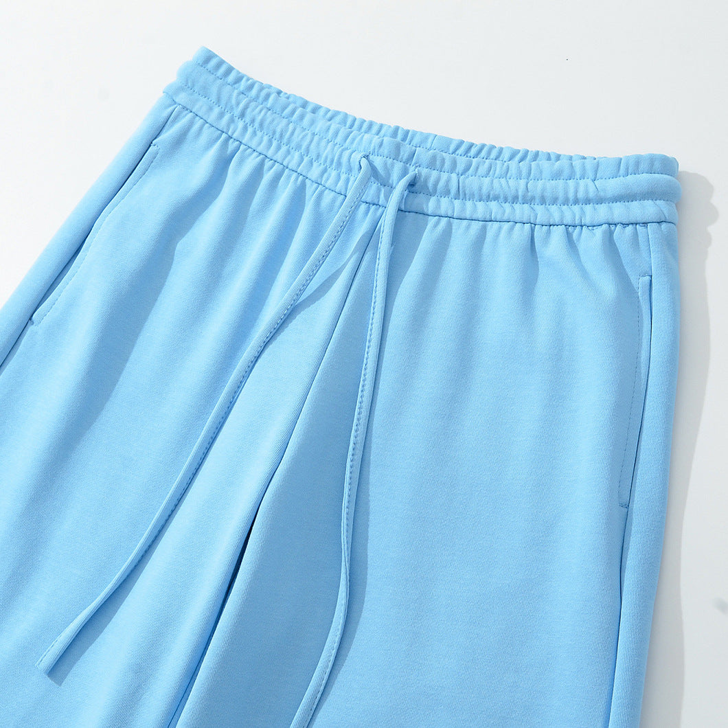 Women's Wide Lounge Pants with High Elastic Waistband and Drawstring Mune Fashion