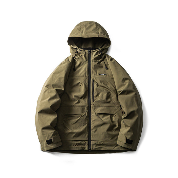 Men's Functional Outdoor Softshell Jacket with Hood and Multiple Pockets Mune Fashion