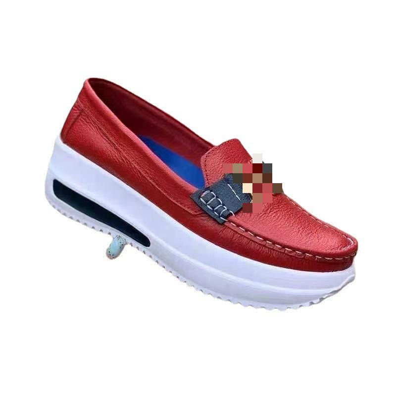 Women's Platform Loafer with Metallic Fabric and Lightweight Profile Sole Mune Fashion