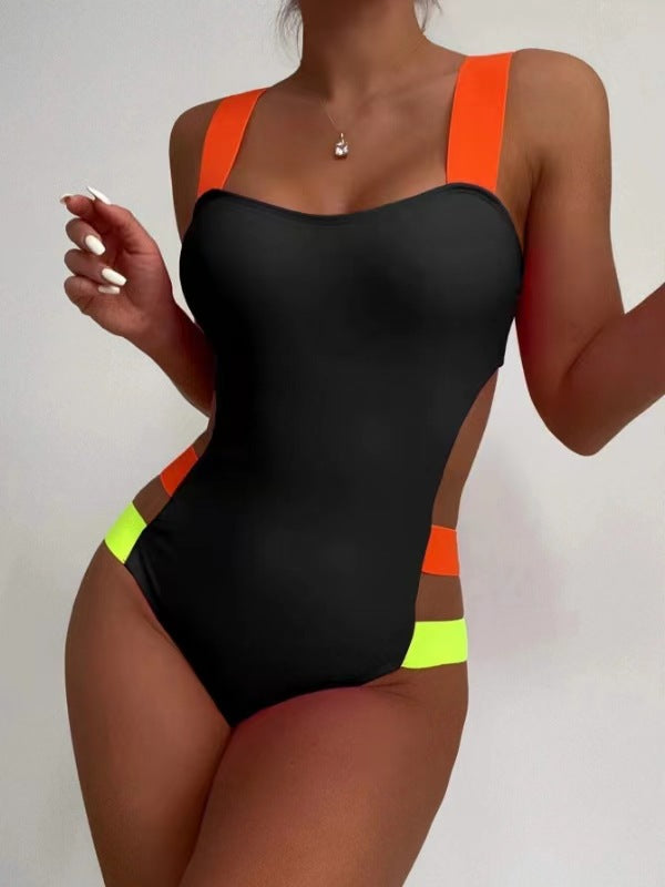 Women Sporty Cut-Out One-Piece Swimsuit Mune Fashion