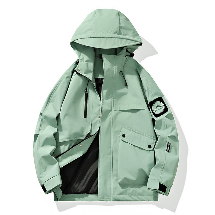 Men's Modular Rain and Wind Parka with welded seams, concealed zippers, and utility pockets Mune Fashion