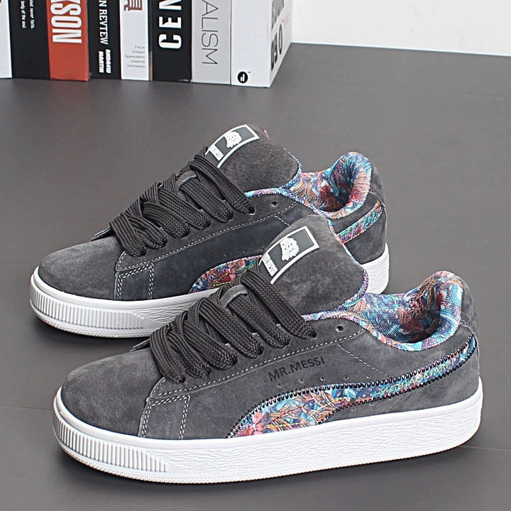 Ladies sneakers with floral lining and non-slip sole Mune Fashion