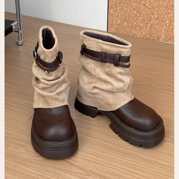 Women’s Fashionable and Comfortable Ankle Boots Mune Fashion