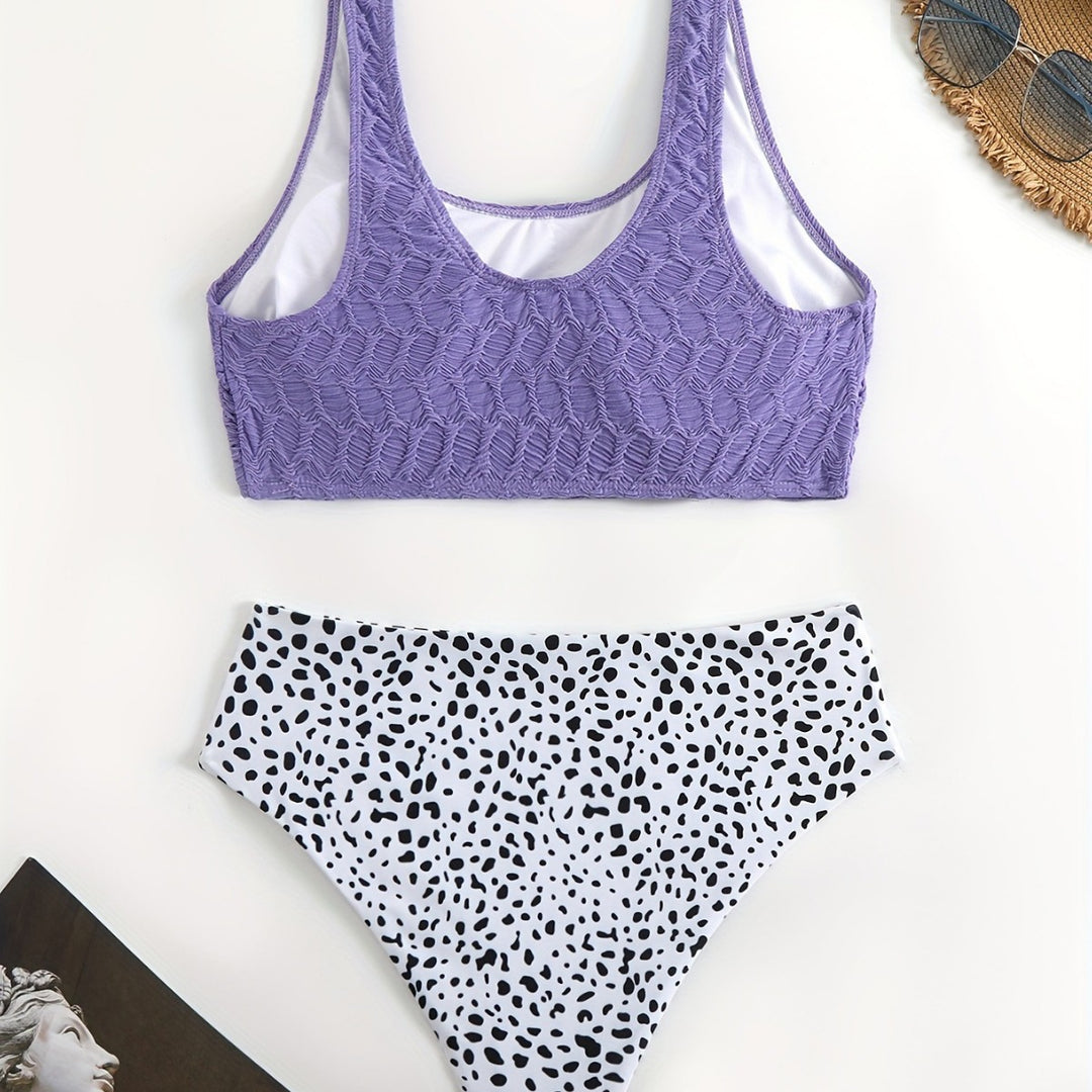 Women’s Sporty Bikini Set with Elastic Straps Mune Fashion