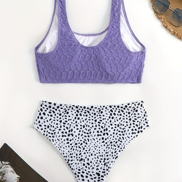 Women’s Sporty Bikini Set with Elastic Straps Mune Fashion