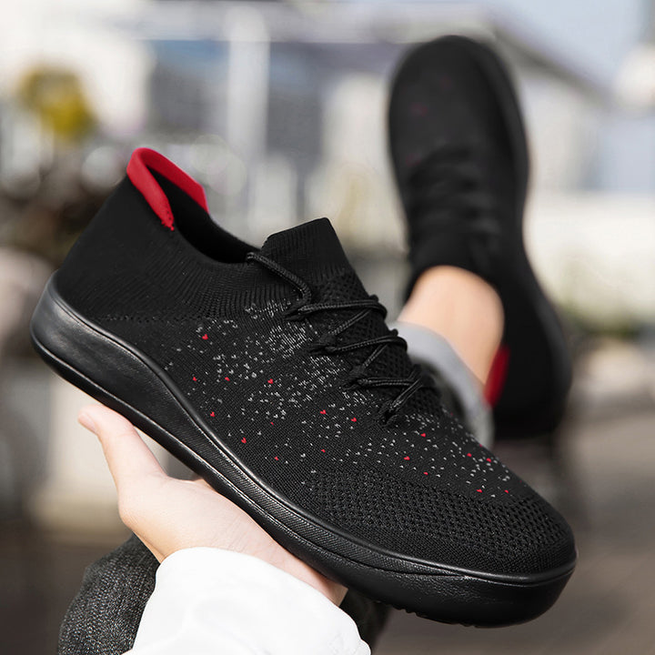 Men's nan urban knit sneakers with elastic mesh collar, shock-absorbing EVA sole and pull loop Mune Fashion