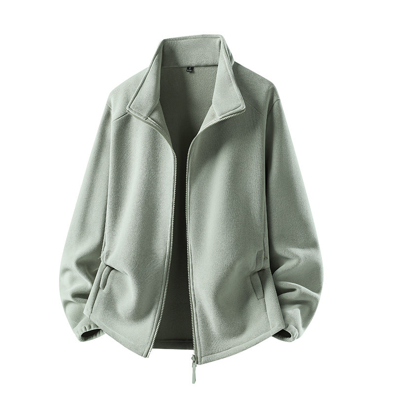 Women's fleece jacket with stand-up collar, full-length zipper, and thermal insulation Mune Fashion