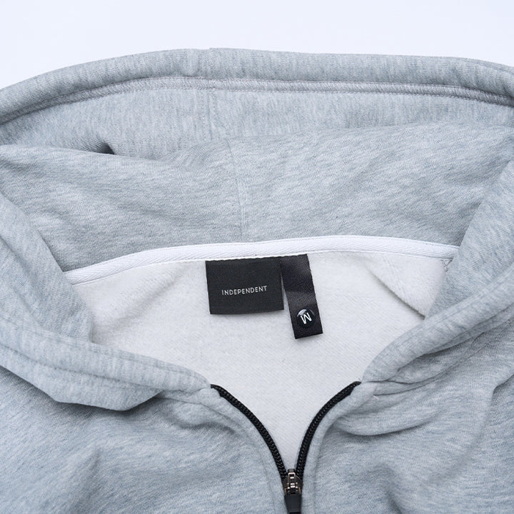 Unisex hoodie jacket with full zip, relaxed oversized fit and kangaroo pocket Mune Fashion