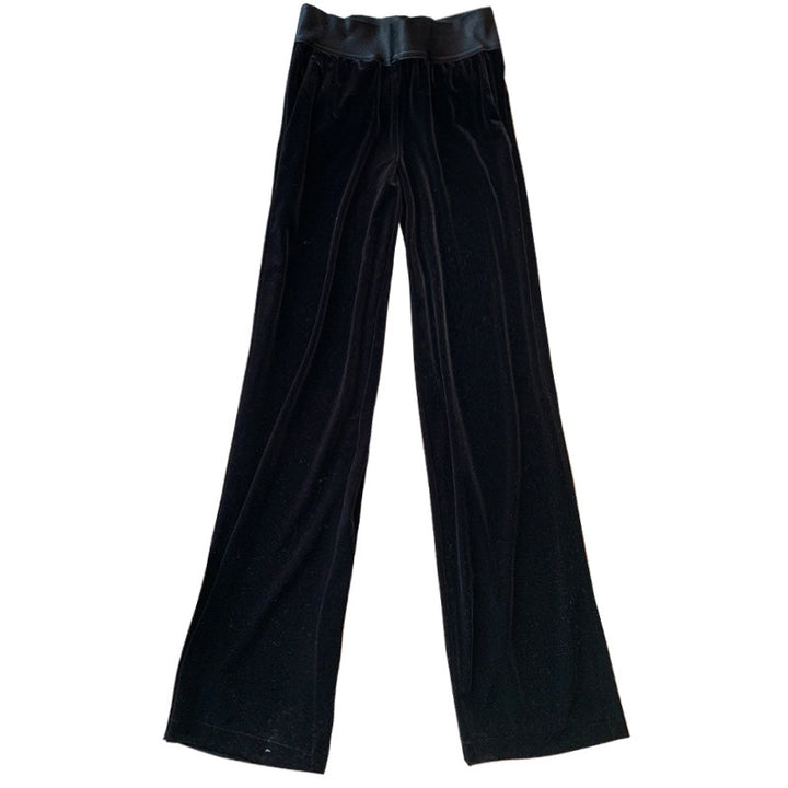 Women Elegant and Wide Pleated Fabric Pants Mune Fashion