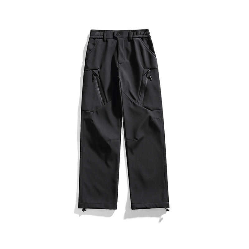 Men's technical cargo pants with zippered thigh pockets, elastic comfort waistband, and adjustable hem Mune Fashion