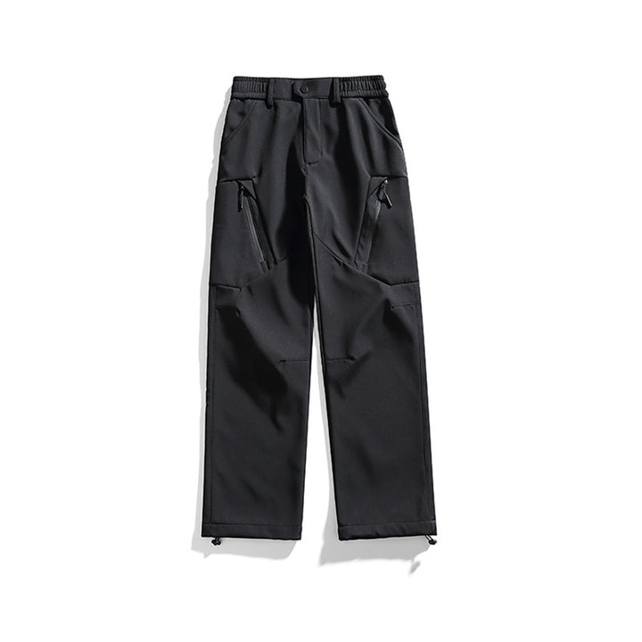 Men's technical cargo pants with zippered thigh pockets, elastic comfort waistband, and adjustable hem Mune Fashion
