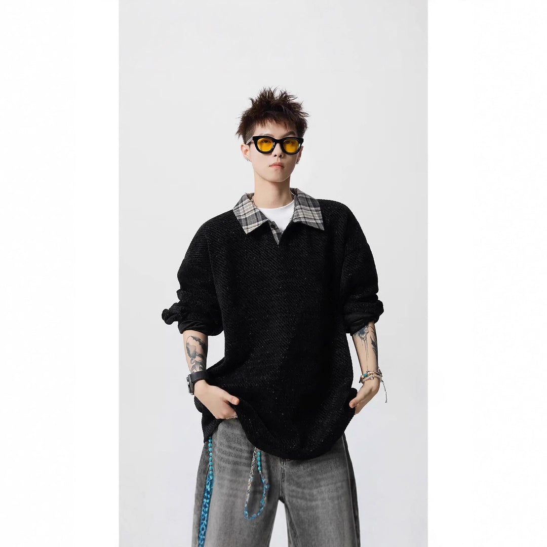 Women Casual Oversized Shirt Sweater Mune Fashion