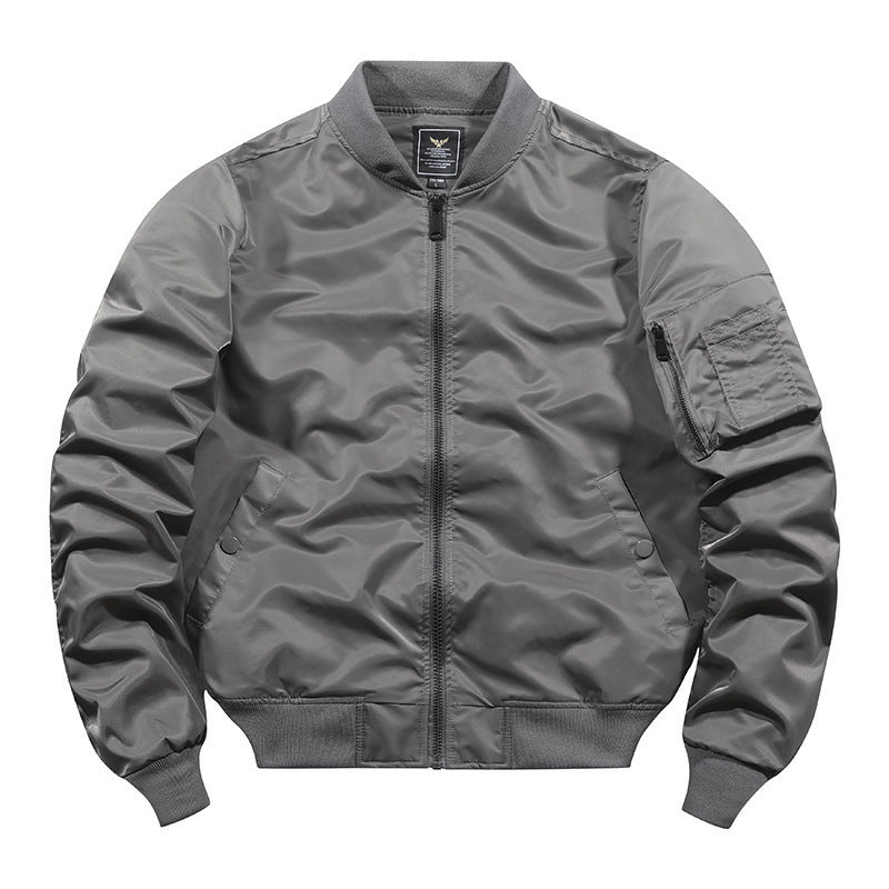 Men's bomber jacket in pilot style with water-repellent nylon shell and sleeve utility pocket Mune Fashion