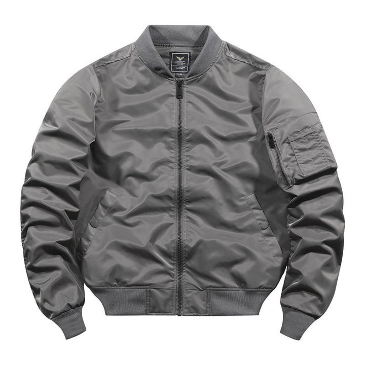 Men's bomber jacket in pilot style with water-repellent nylon shell and sleeve utility pocket Mune Fashion