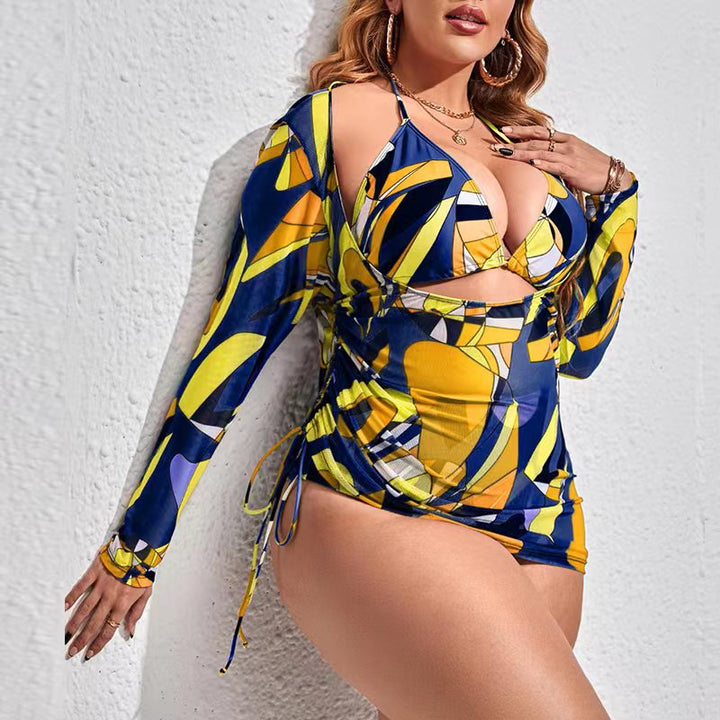 Women's swimsuit with fashionable cut-out and long sleeve Mune Fashion