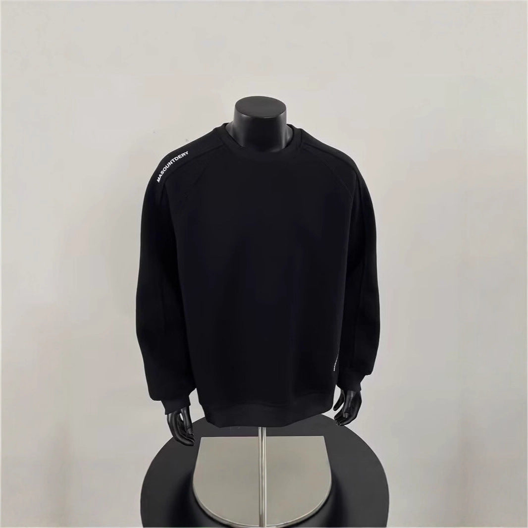 Men's Stylish Sweatshirt with Shoulder Patch Design Mune Fashion