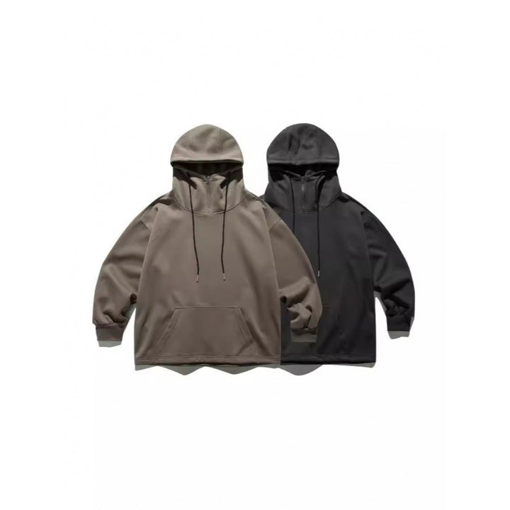 Unisex Oversize Hoodie with Half Zipper and Kangaroo Pocket Mune Fashion