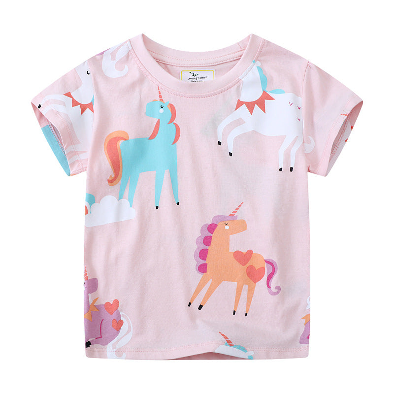 Girls T-Shirt with colorful unicorn design Mune Fashion