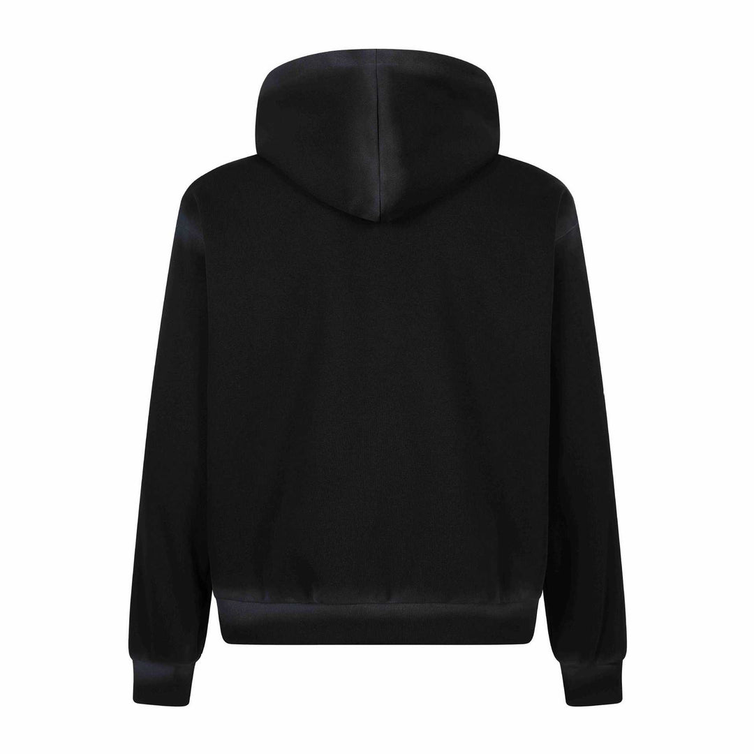 Unisex hooded jacket with full zip, large typo print and kangaroo pocket Mune Fashion