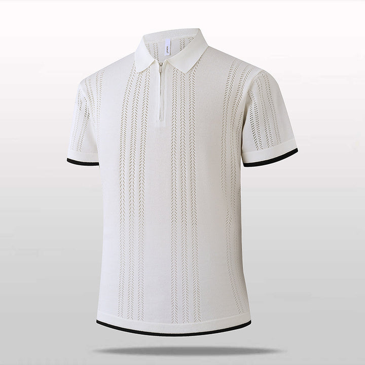 Men's Fashion Polo Shirt with Zip Mune Fashion