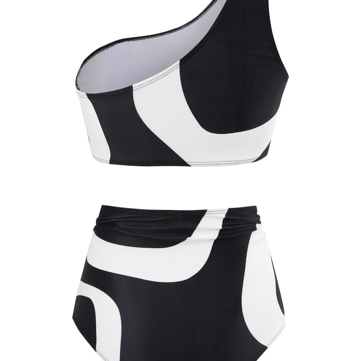 Women's bikini set with asymmetrical top and elegant wrap skirt Mune Fashion