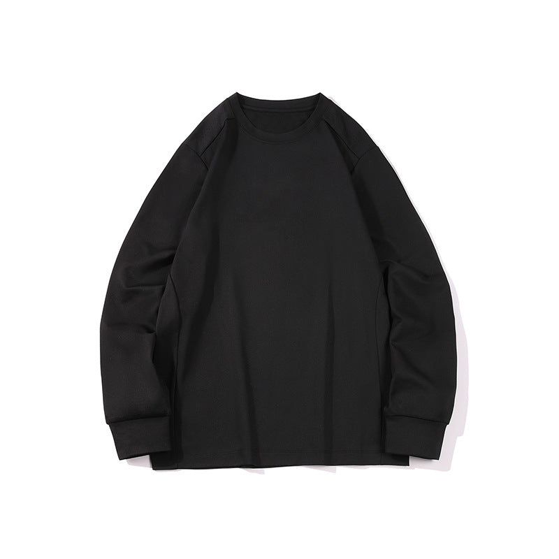 Men's Oversized Long Sleeve Shirt made of heavy cotton jersey with round neck and ribbed cuffs Mune Fashion