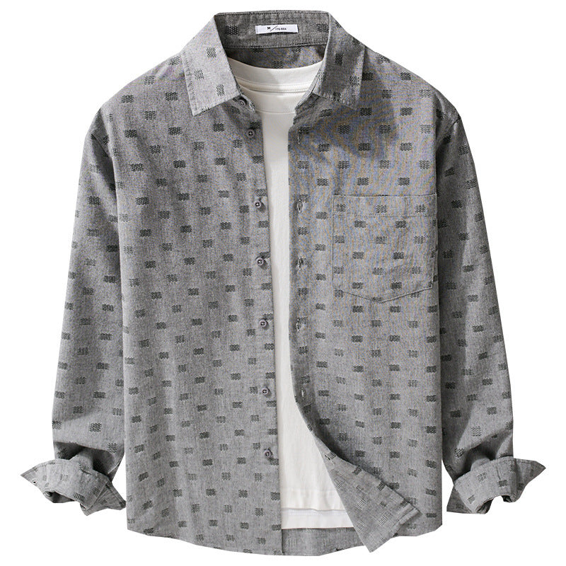 Men's Lightweight Structured Shirt with Chest Pocket and Relaxed Fit Mune Fashion