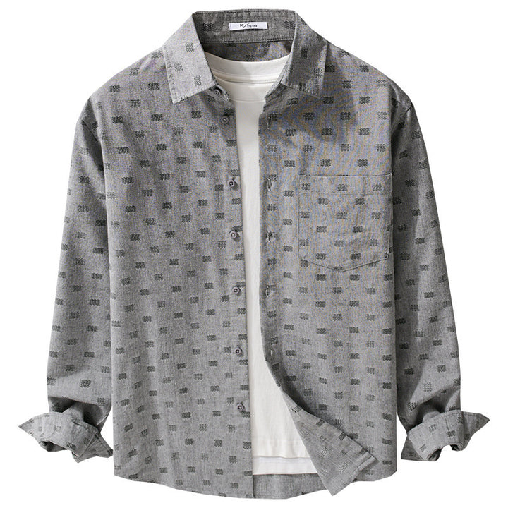 Men's Lightweight Structured Shirt with Chest Pocket and Relaxed Fit Mune Fashion