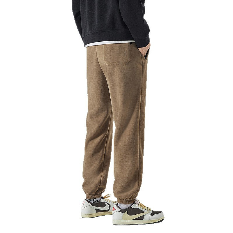 Men's Fleece Lined Sweatpants with Sherpa Lining and Elastic Cuffs Mune Fashion