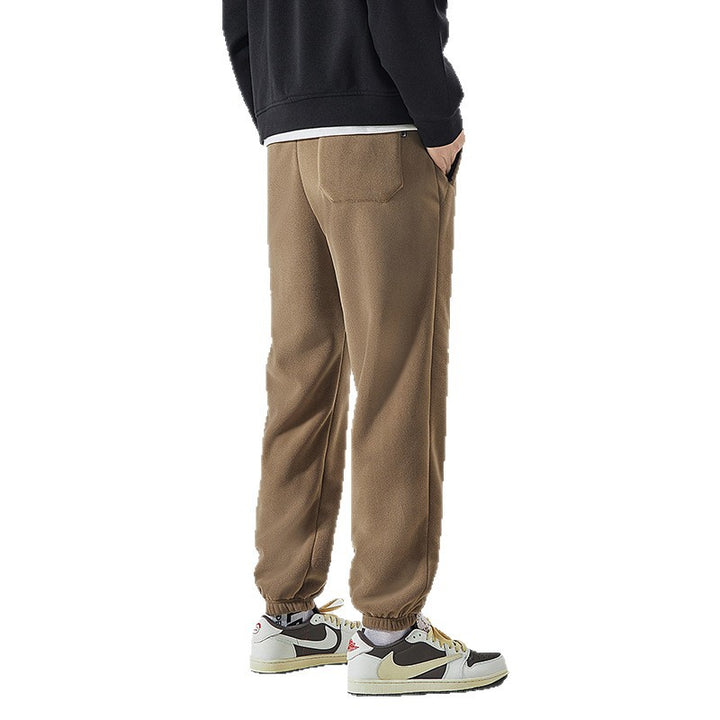 Men's Fleece Lined Sweatpants with Sherpa Lining and Elastic Cuffs Mune Fashion