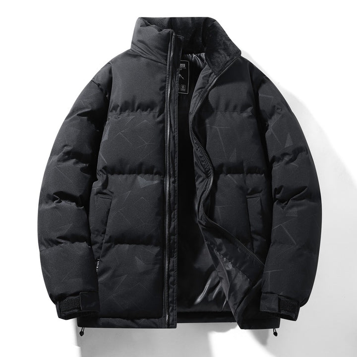 Men's padded quilted jacket with high thermal performance, water-repellent surface, and elastic cuffs Mune Fashion