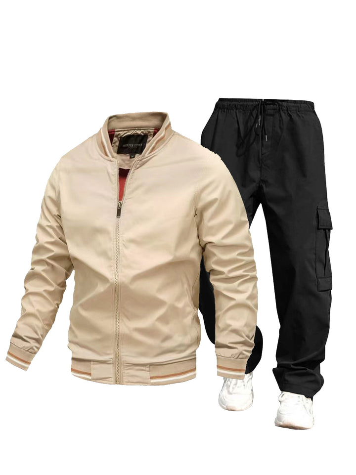Men's sporty jacket and cargo pants set Mune Fashion