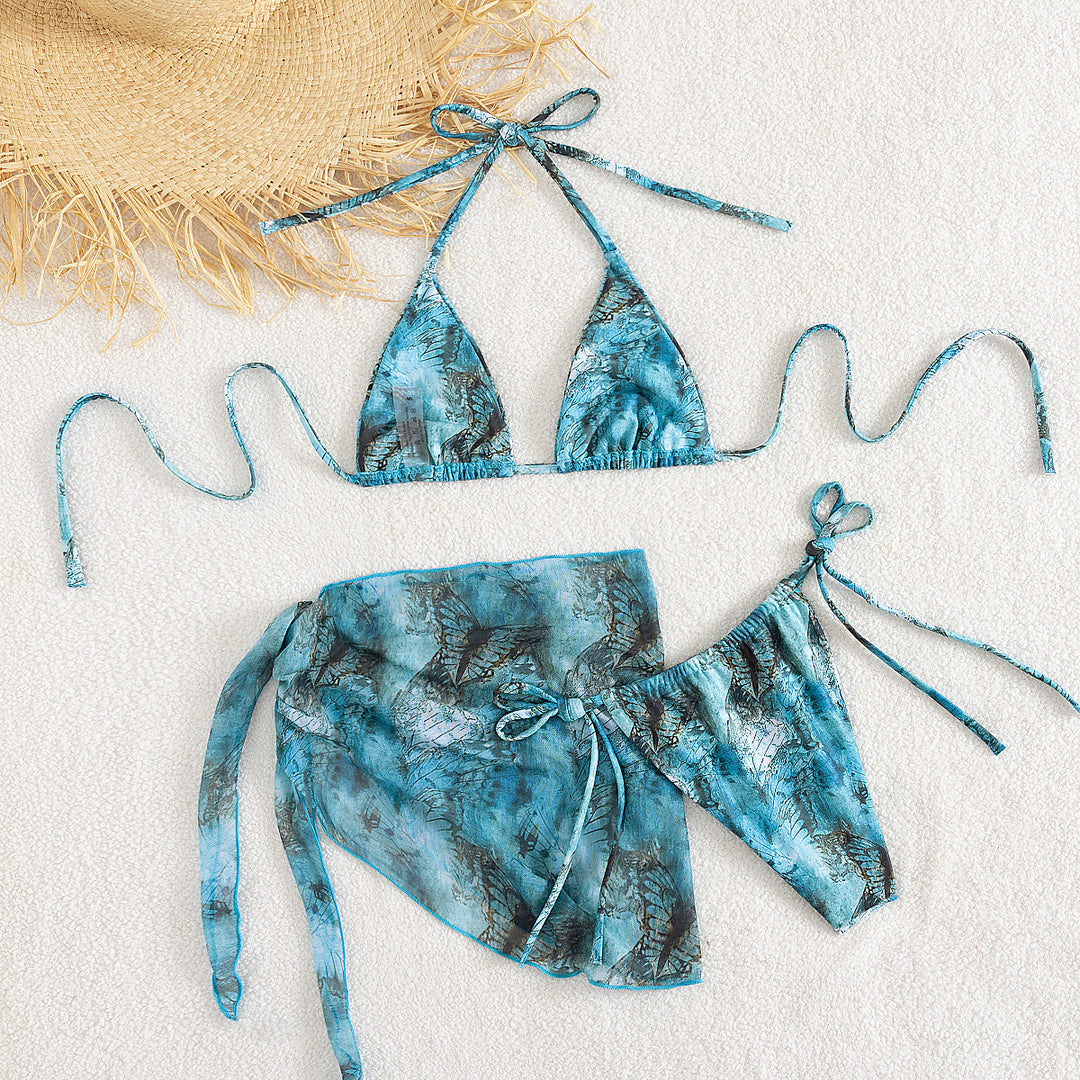 Women Triangle Bikini with Pareo Mune Fashion