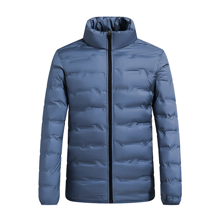 Men's lightweight quilted jacket with thermal filling and stand-up collar Mune Fashion