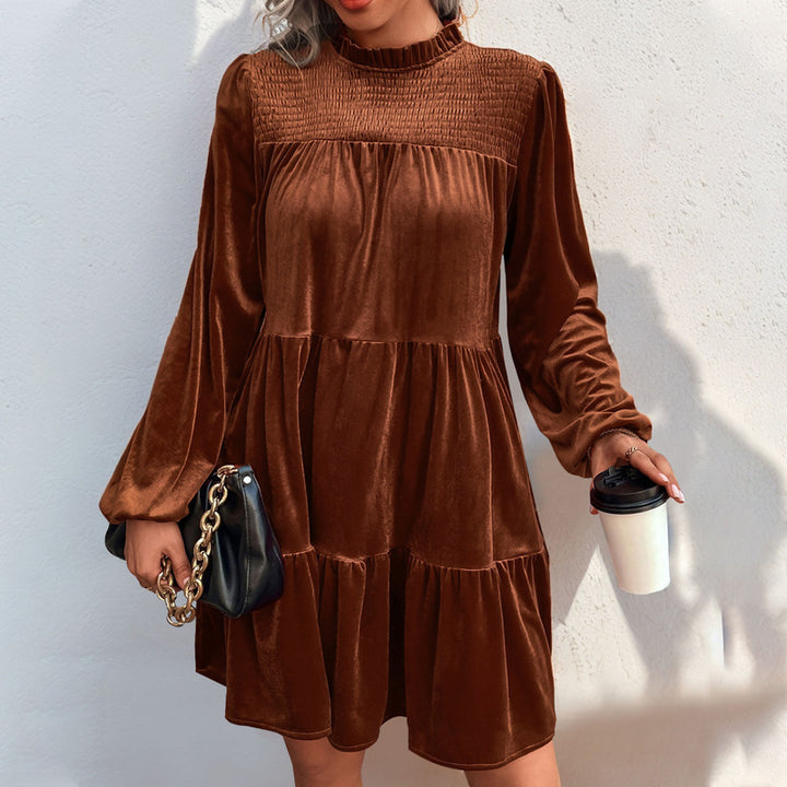 Women’s Playfully Cut Nightdress with Ruffles Mune Fashion