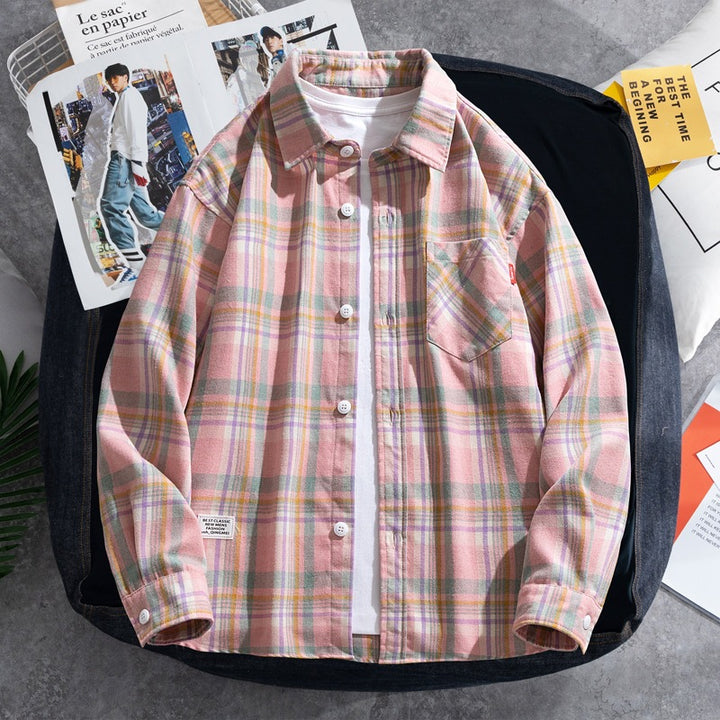 Women Checked Casual Blouse Mune Fashion