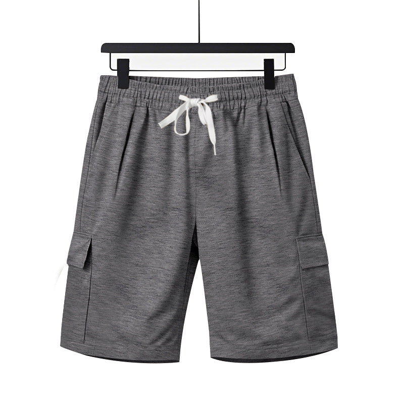 Men's elastic Cargo Bermuda with drawstring and multiple pockets Mune Fashion