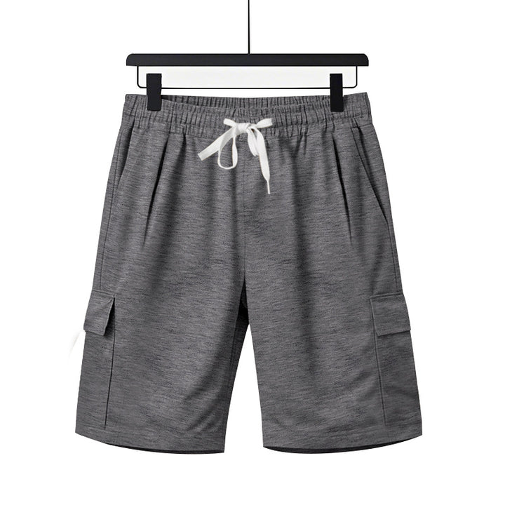Men's elastic Cargo Bermuda with drawstring and multiple pockets Mune Fashion