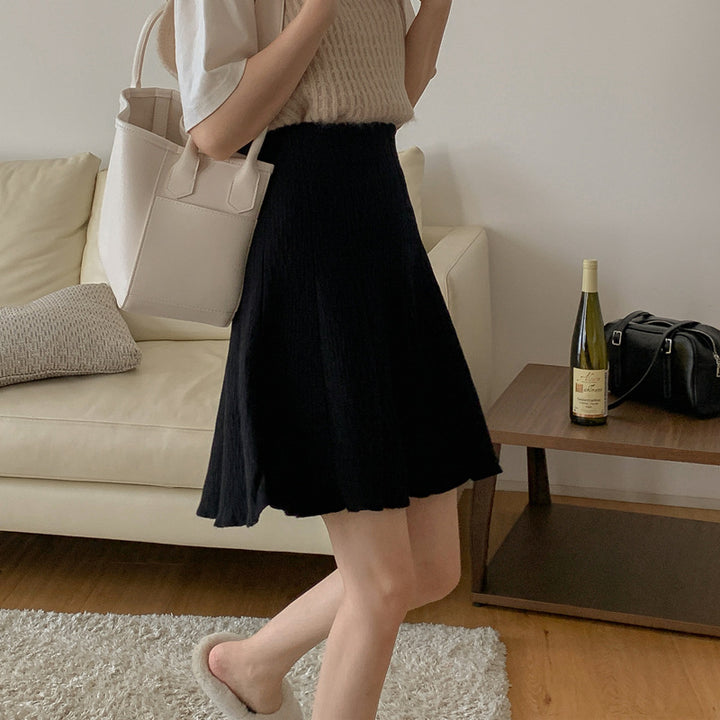 Ladies Knitted Midi Dress with Textured Design Mune Fashion