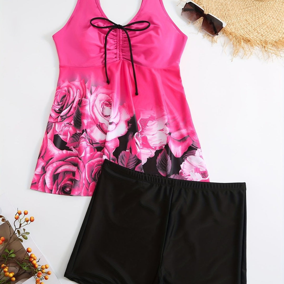 Women’s Swimsuit with High Cut and Flower Print Mune Fashion