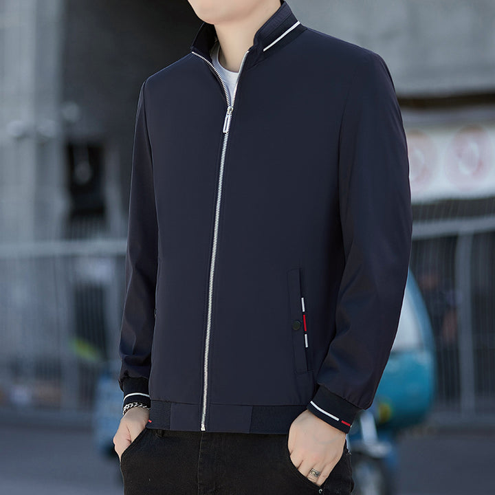 Men's sporty transitional jacket with high-quality stand-up collar Mune Fashion